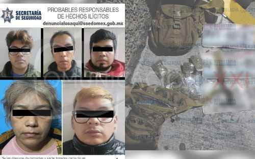 Detienen en Toluca a 5 presuntos narcomenudistas